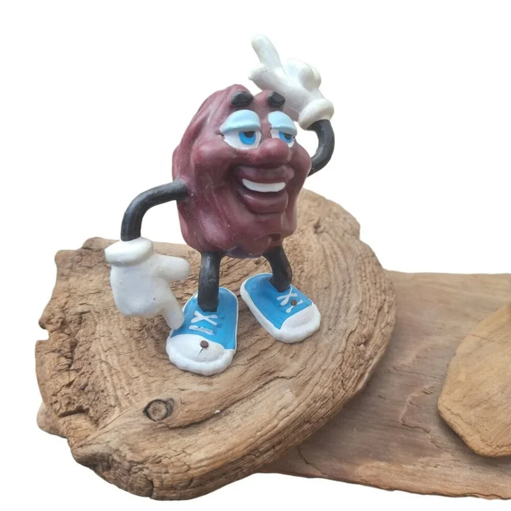 California Raisins Driftwood Art Handmade Nailed Vintage 90s Retro‎ Decor Music
